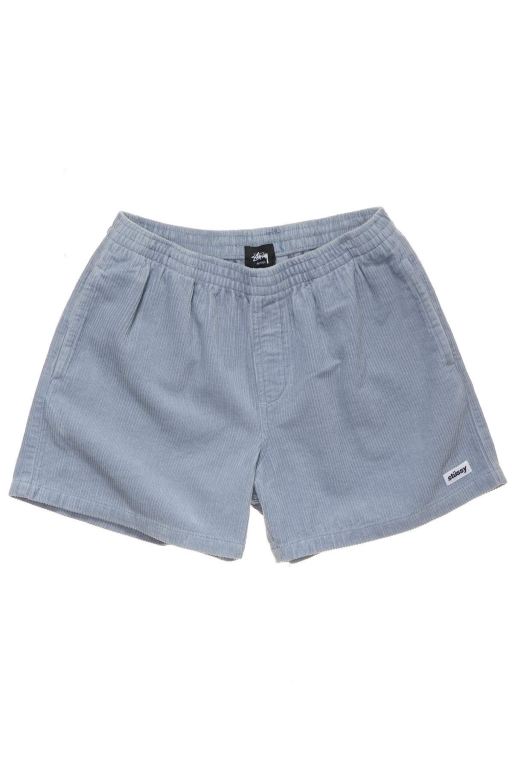 Stussy Mens Cord Big Beach Shorts Blue - CJNVR8742